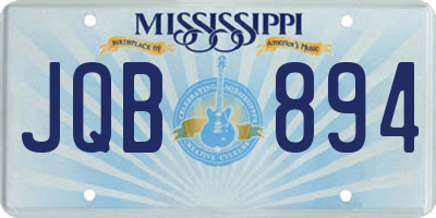 MS license plate JQB894