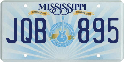 MS license plate JQB895