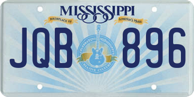 MS license plate JQB896