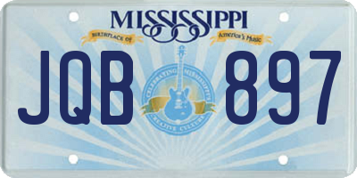 MS license plate JQB897