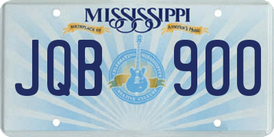 MS license plate JQB900