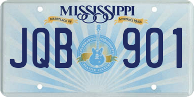 MS license plate JQB901