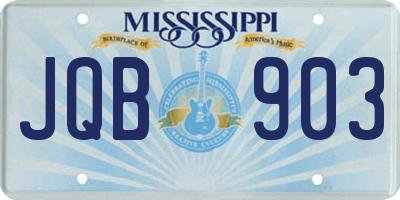 MS license plate JQB903