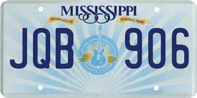MS license plate JQB906