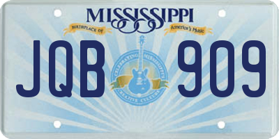 MS license plate JQB909