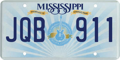 MS license plate JQB911