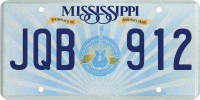 MS license plate JQB912
