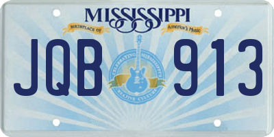 MS license plate JQB913