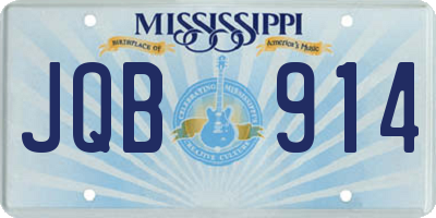 MS license plate JQB914