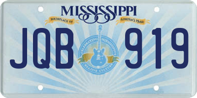 MS license plate JQB919