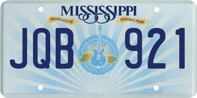 MS license plate JQB921