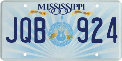 MS license plate JQB924