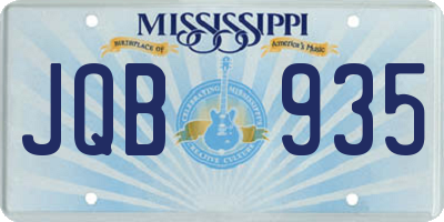 MS license plate JQB935