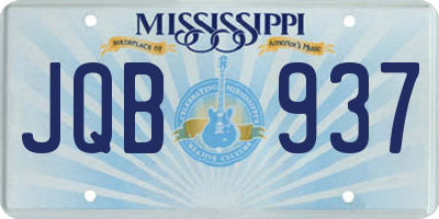MS license plate JQB937