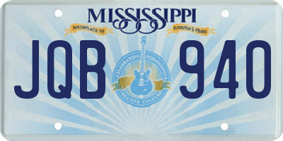 MS license plate JQB940