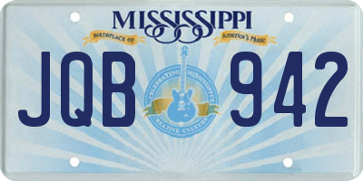 MS license plate JQB942