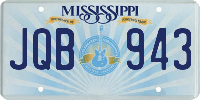 MS license plate JQB943