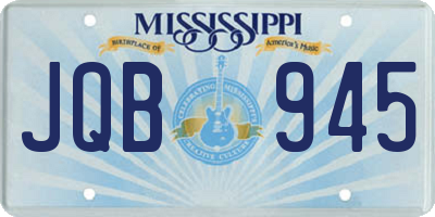 MS license plate JQB945