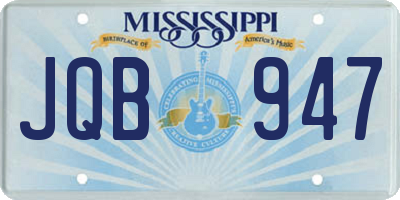 MS license plate JQB947