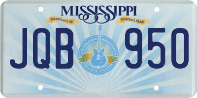 MS license plate JQB950