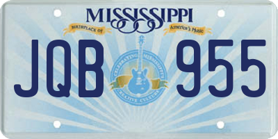 MS license plate JQB955