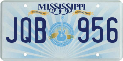 MS license plate JQB956
