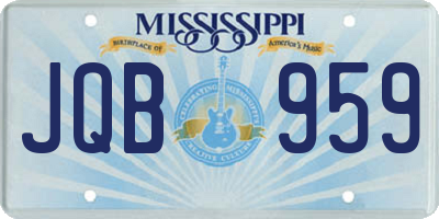 MS license plate JQB959