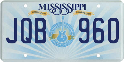 MS license plate JQB960