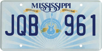 MS license plate JQB961