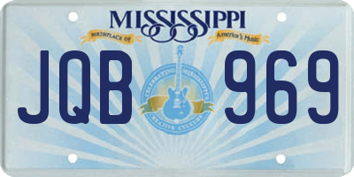 MS license plate JQB969