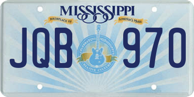 MS license plate JQB970