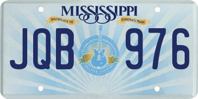 MS license plate JQB976
