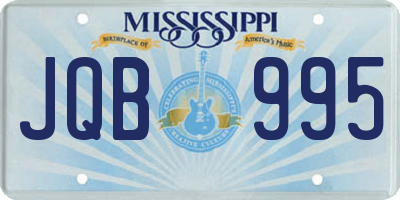 MS license plate JQB995