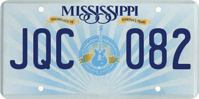 MS license plate JQC082