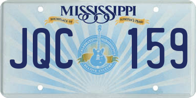 MS license plate JQC159