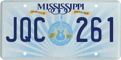 MS license plate JQC261