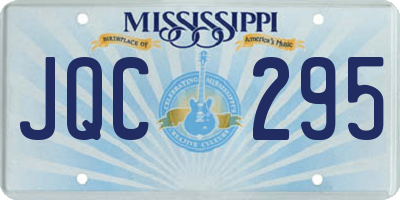 MS license plate JQC295