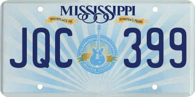 MS license plate JQC399