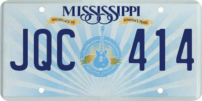 MS license plate JQC414