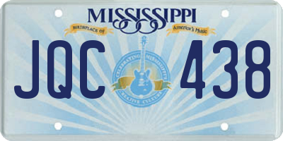 MS license plate JQC438
