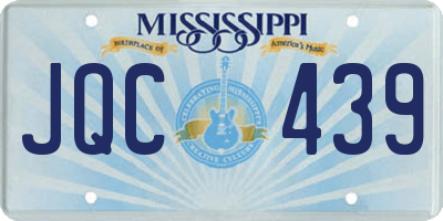 MS license plate JQC439