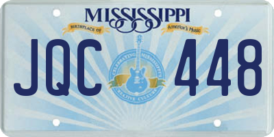 MS license plate JQC448