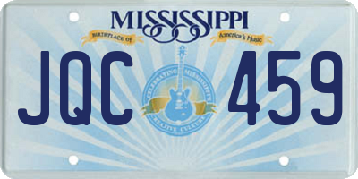 MS license plate JQC459