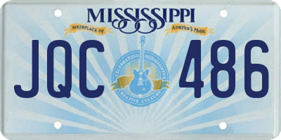 MS license plate JQC486
