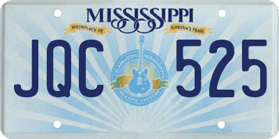 MS license plate JQC525