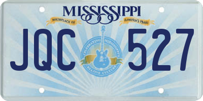 MS license plate JQC527
