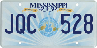 MS license plate JQC528