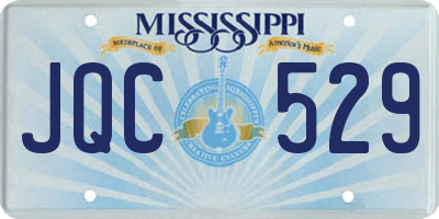 MS license plate JQC529