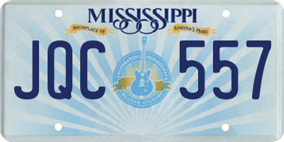 MS license plate JQC557