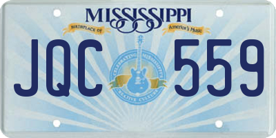 MS license plate JQC559